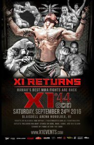 X1 Hawaii MMA Returns to the Blaisdell ARena