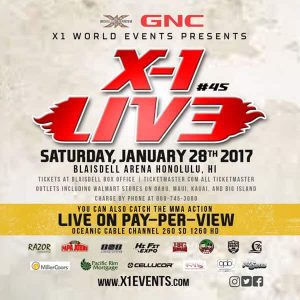 X-1 Live MMA Poster