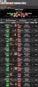 X1 #49 Grand Prix 155lb 8 Man Tournament