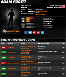 Adam Fugitt sherdog