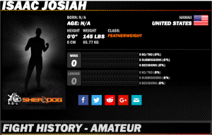Isaac Josiah sherdog