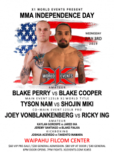 X1 55 -BLAKE PERRY VS BLAKE COOPER