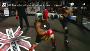 01 Mana Mcallister vs Wilber Alvarez : Hawaii Kickboxing