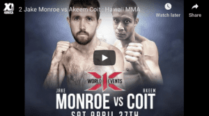 2 Jake Monroe vs Akeem Coit : Hawaii MMA