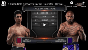 5 Eldon Sale Sproat vs Rafael Brewster : Hawaii MMA
