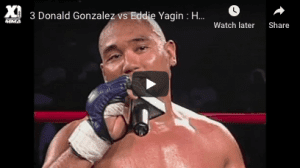 Donald Gonzalez vs Eddie Yagin