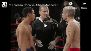 Lorenzo Coca vs Albert Manners