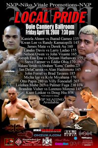 X1#14: NVP Niko Vitale Promotions April 18, 2008 Fight Results