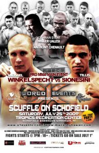 X1#26: Scuffle on Schofield 1 (Jul 25, 2009) Fight Results