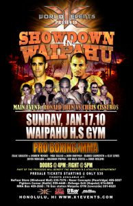 X1#29 Showdown in Waipahu 1 January 1, 2017 Fight results
