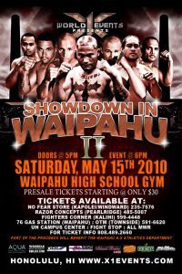 X1#32: Showdown in Waipahu 2 (May 15, 2010) Fight Results
