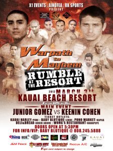 X1#41: Rumble At The Resort (Mar 3, 2012) Fight Results