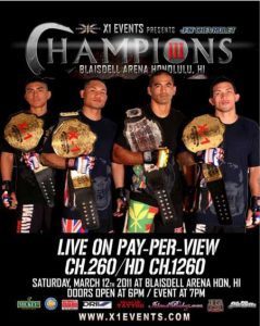 X1: Champions III (Mar 12, 2011) Fight Results