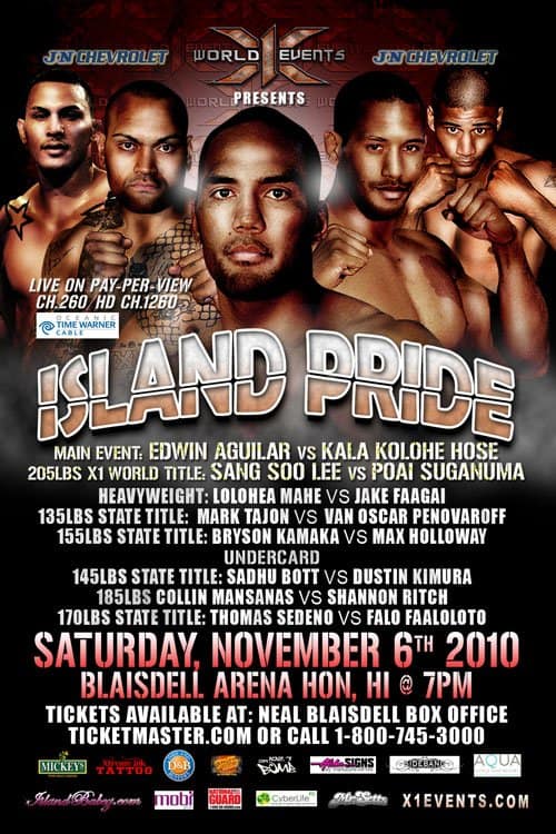 X1 Island Pride (Nov 6 2010) Fight Results